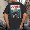 Cute English Mastiff Jowls Burger Bullmastiff Dog Mom Dad Big And Tall Men's T-Shirt Back Print