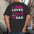 Cute Girls Hunting Dad Daughter Hunting Buddy Hunter Big And Tall Men's T-Shirt Back Print