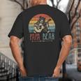 Cute Papa Bear Vintage Father's Day Retro Dad Guitar Big And Tall Men's T-Shirt Back Print Cute Papa Bear Vintage Father's Day Retro Dad Guitar Big And Tall Men's T-Shirt Back Print