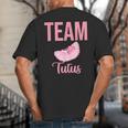 Cute Team Tutus Gender Reveal For Mom And Dad Big And Tall Men's T-Shirt Back Print