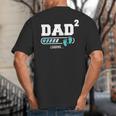 Dad 2 Second Time Dad Dad Of Two Big And Tall Men's T-Shirt Back Print Dad 2 Second Time Dad Dad Of Two Big And Tall Men's T-Shirt Back Print
