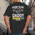 Dad To Be 2026 Loading Dad Est 2026 Promoted To Daddy Big And Tall Men's T-Shirt Back Print