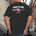 Dad To Be 2026 Loading Pink Little Girl Pregnancy Reveal Big And Tall Men's T-Shirt Back Print