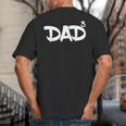 Dad 3 Kids 3rd Pregnancy Announcement Third Baby Tshirt Big And Tall Men's T-Shirt Back Print