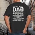 Dad Airplane Plane Aviation Aircraft Mechanic Big And Tall Men's T-Shirt Back Print