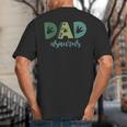 Dad Asaurus Dinosaur Birthday Mom Dad Birthday Boy T-Rex Big And Tall Men's T-Shirt Back Print