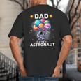 Dad Of The Astronaut Space Theme First Birthday Party Big And Tall Men's T-Shirt Back Print Dad Of The Astronaut Space Theme First Birthday Party Big And Tall Men's T-Shirt Back Print
