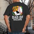 Dad Of Ballers Baseball Soccer Basketball Dad Big And Tall Men's T-Shirt Back Print Dad Of Ballers Baseball Soccer Basketball Dad Big And Tall Men's T-Shirt Back Print