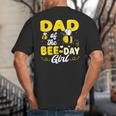 Dad Of The Bee Day Girl Hive Party Matching Birthday Sweet Big And Tall Men's T-Shirt Back Print Dad Of The Bee Day Girl Hive Party Matching Birthday Sweet Big And Tall Men's T-Shirt Back Print
