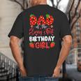 Dad Of The Berry First Birthday Of Girl Strawberry Big And Tall Men's T-Shirt Back Print