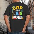 Dad Of The Big One Fishing Birthday Boy Family Party Big And Tall Men's T-Shirt Back Print