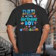 Dad Of The Birthday Boy Aquarium Sea Animals Matching Big And Tall Men's T-Shirt Back Print