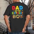 Dad Of The Birthday Boy Building Block Birthday Big And Tall Men's T-Shirt Back Print