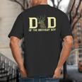 Dad Of The Birthday Boy Deer Hunter Camouflage Flag Big And Tall Men's T-Shirt Back Print