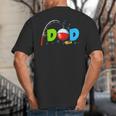 Dad Of The Birthday Boy Birthday Fishing Family Big And Tall Men's T-Shirt Back Print