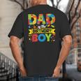 Dad Of The Birthday Boy Master Builder Kids Building Blocks Big And Tall Men's T-Shirt Back Print
