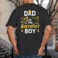 Dad Of The Birthday Boy Matching Construction Crew B-Day Big And Tall Men's T-Shirt Back Print