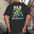 Dad Of The Birthday Boy Monster Truck Dinosaur PartyRex Big And Tall Men's T-Shirt Back Print