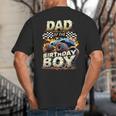 Dad Of The Birthday Boy Monster Truck Family Matching Party Big And Tall Men's T-Shirt Back Print