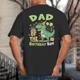 Dad Of The Birthday BoyRex Dinosaur Family Party Big And Tall Men's T-Shirt Back Print