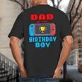 Dad Of The Birthday Boy Video Games Theme Bday Matching Big And Tall Men's T-Shirt Back Print