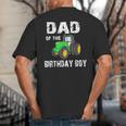 Dad Of The Birthday Boy Vintage Farm Tractor Party Family Big And Tall Men's T-Shirt Back Print