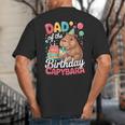 Dad Of The Birthday Capybara Boba Tea Girl Bday Party Family Big And Tall Men's T-Shirt Back Print