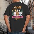 Dad Of The Birthday Girl Zoo Theme Animal Party Safari Cool Big And Tall Men's T-Shirt Back Print