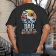 Dad Of The Birthday Party Outfit Dinosaur Daddy Big And Tall Men's T-Shirt Back Print