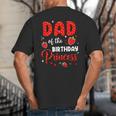 Dad Of The Birthday Princess Strawberry Theme Bday Party Big And Tall Men's T-Shirt Back Print Dad Of The Birthday Princess Strawberry Theme Bday Party Big And Tall Men's T-Shirt Back Print