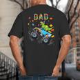 Dad Building Blocks Monster Truck Dinosaur Birthday Big And Tall Men's T-Shirt Back Print Dad Building Blocks Monster Truck Dinosaur Birthday Big And Tall Men's T-Shirt Back Print