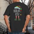 The Dad Elf Shirt Matching Family Dad Christmas Elf Big And Tall Men's T-Shirt Back Print