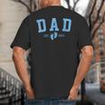Dad Est 2026 Blue Baby Feet First Time Boy Daddy Big And Tall Men's T-Shirt Back Print