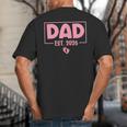 Dad Est 2026 Logo Daddy 2026 Soon To Be New Father 2026 Big And Tall Men's T-Shirt Back Print
