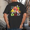 Dad Farm Animal Birthday Family Matching Party Big And Tall Men's T-Shirt Back Print Dad Farm Animal Birthday Family Matching Party Big And Tall Men's T-Shirt Back Print