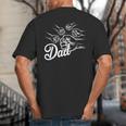 Dad Of Four Toddler Kids Fathers Day Fist Bump Family Big And Tall Men's T-Shirt Back Print