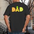 Dad Fruitarian Lover Summer Father Fruit Slice Big And Tall Men's T-Shirt Back Print