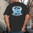My Dad Is My Guardian Angel In Heaven Loss Father Memorial Big And Tall Men's T-Shirt Back Print