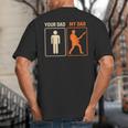 Your Dad My Dad Guitar Guitarist Rock Father's Day Big And Tall Men's T-Shirt Back Print