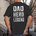 Dad Hero Legend Vintage Distressed Dad Big And Tall Men's T-Shirt Back Print