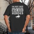 Dad Of Horse Lover Equestrian Horseback Rider Big And Tall Men's T-Shirt Back Print