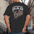 Dad Legendary Saying Big And Tall Men's T-Shirt Back Print Dad Legendary Saying Big And Tall Men's T-Shirt Back Print