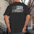 Dad The Man The Myth The Grill Master USA Flag Father's Day Big And Tall Men's T-Shirt Back Print