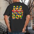 Dad And Mom Birthday Boy Building Bricks Family Party Decor Big And Tall Men's T-Shirt Back Print Dad And Mom Birthday Boy Building Bricks Family Party Decor Big And Tall Men's T-Shirt Back Print