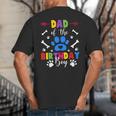 Dad And Mom Of The Birthday Boy Dog Paw Family Matching Big And Tall Men's T-Shirt Back Print
