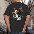 Dad Mom Cool Dog Sunglasses Boston Terrier Big And Tall Men's T-Shirt Back Print