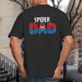 Dad And Mom Spider Family Matching Birthday Halloween Big And Tall Men's T-Shirt Back Print