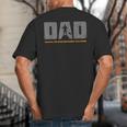 Dad Paddleboarder On SUP Paddle Board Dad Standup Paddling Big And Tall Men's T-Shirt Back Print