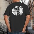 Dad Of Both Proud Football And Cheer Dad Big And Tall Men's T-Shirt Back Print