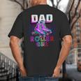 Dad Of Roller Girl Roller Skating Birthday Matching Family Big And Tall Men's T-Shirt Back Print